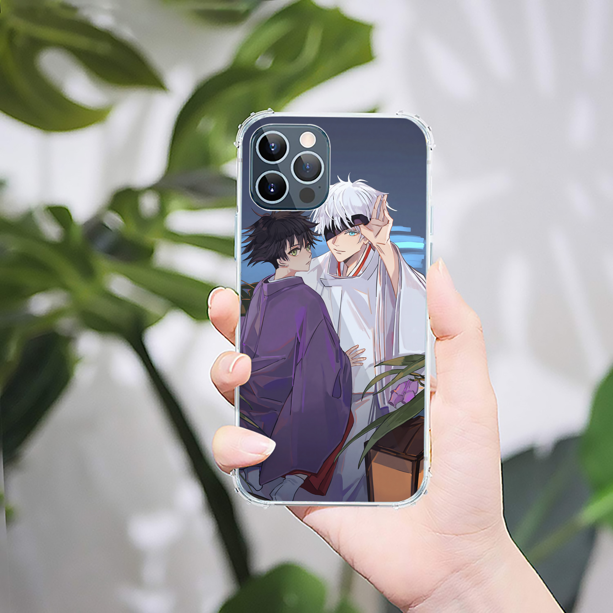 （画像用） 呪術廻戦 Jujutsu Kaisen 【iPhone 12シリーズ対応】透明スマホケース（クリアソフトケース）